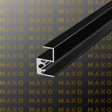 MS215 Профиль горизонтальный верхний  Черный браш (A25)